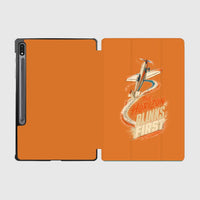 Thumbnail for The Horizon Blinks First design on orange samsung tablet tablet case