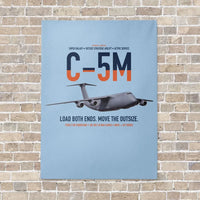 Thumbnail for C-5M Super Galaxy vertical canvas print - no frame - light blue background