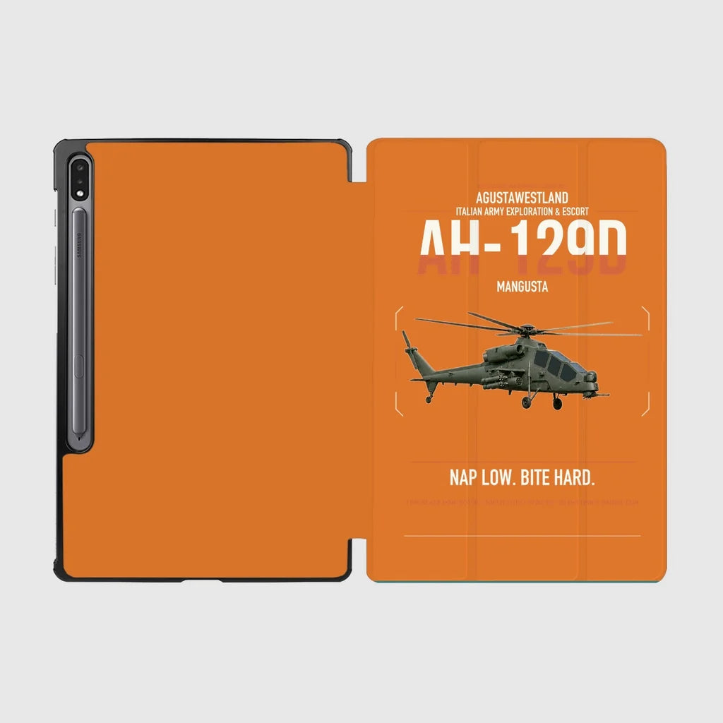 AgustaWestland AH-129D Mangusta design on orange samsung tablet tablet case