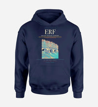 Thumbnail for Erfurt-Weimar Airport (ERF) design on navy blue hoodie single-side print