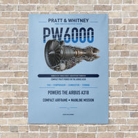 Thumbnail for PW6000 vertical canvas print - no frame - light blue background