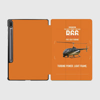 Thumbnail for Robinson R66 design on orange samsung tablet tablet case