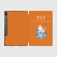 Thumbnail for Jay Prakash Narayan International Airport (PAT) design on orange samsung tablet tablet case