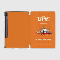 Thumbnail for Airbus H175 design on orange samsung tablet tablet case