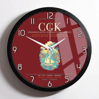 Thumbnail for Jakarta Soekarno-Hatta International Airport CGK Wall-Clock Framed - Dark Red