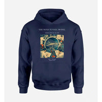 Thumbnail for VINTAGE G4174 - The Wind Tunnel Model - Premium Hoodie design on navyblue premium