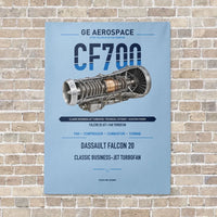 Thumbnail for CF700 vertical canvas print - no frame - light blue background