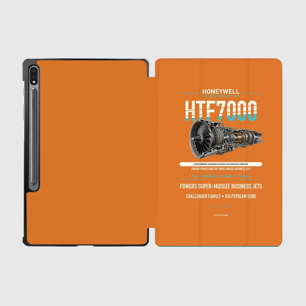 HTF7000 design on orange samsung tablet tablet case