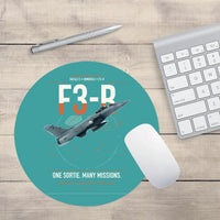 Thumbnail for Dassault Rafale C — F3-R standard design on turquoise round mouse pad