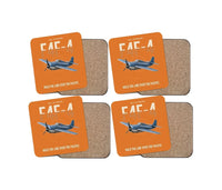 Thumbnail for F4F-4 Wildcat design on orange 4 pieces set coaster