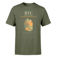 Thumbnail for Bintulu Airport (BTU) T-Shirt single-side front print in Green Army | bintulu-airport-btu-double-side-t-shirt