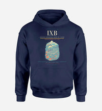 Thumbnail for Bagdogra International Airport (IXB) design on navy blue hoodie single-side print