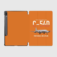 Thumbnail for C-54D Skymaster design on orange samsung tablet tablet case