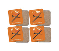 Thumbnail for U-2S Dragon Lady design on orange 4 pieces set coaster