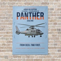 Thumbnail for Airbus Helicopters AS565 MBe Panther vertical canvas print - no frame - light blue background