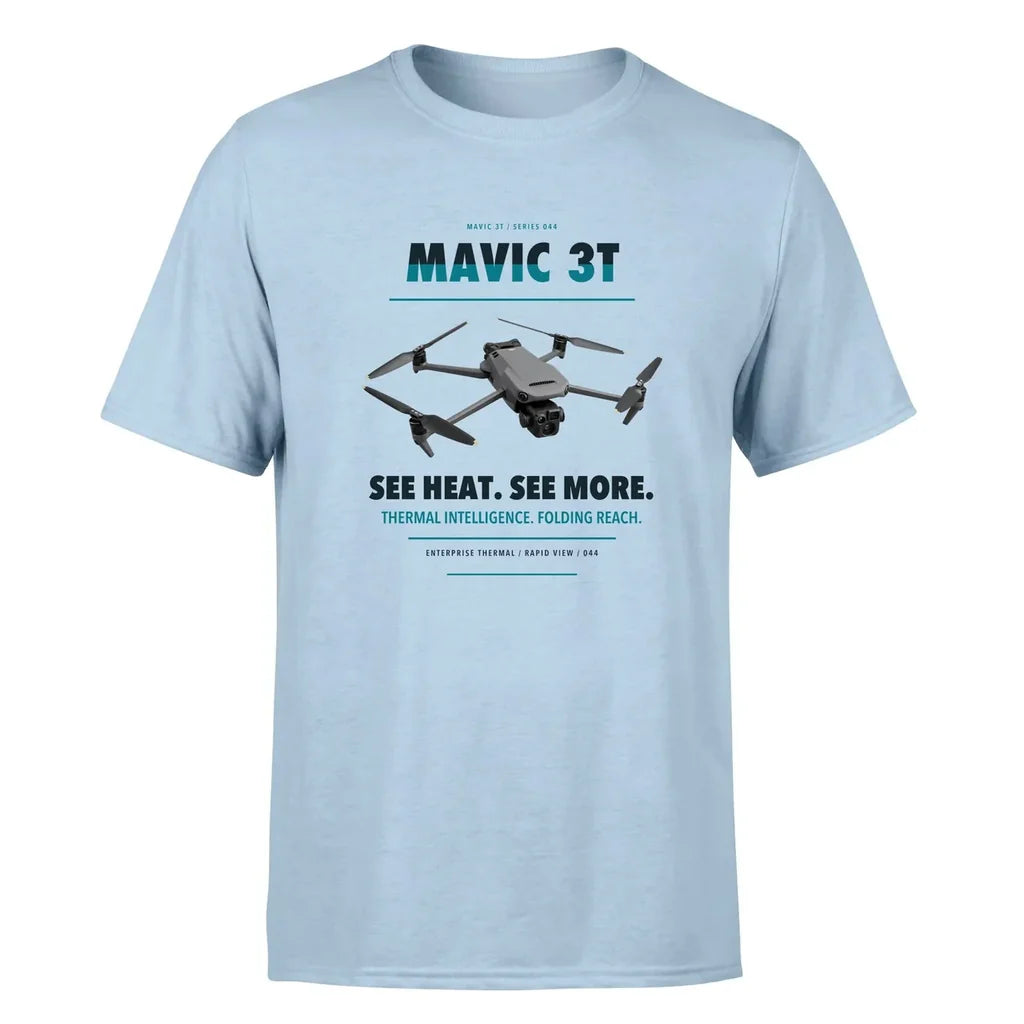 DJI Mavic 3 Thermal design on light blue single side