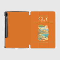 Thumbnail for Calvi (CLY) design on orange samsung tablet tablet case