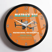 Thumbnail for DJI Matrice 30T design on orange framed wall clock