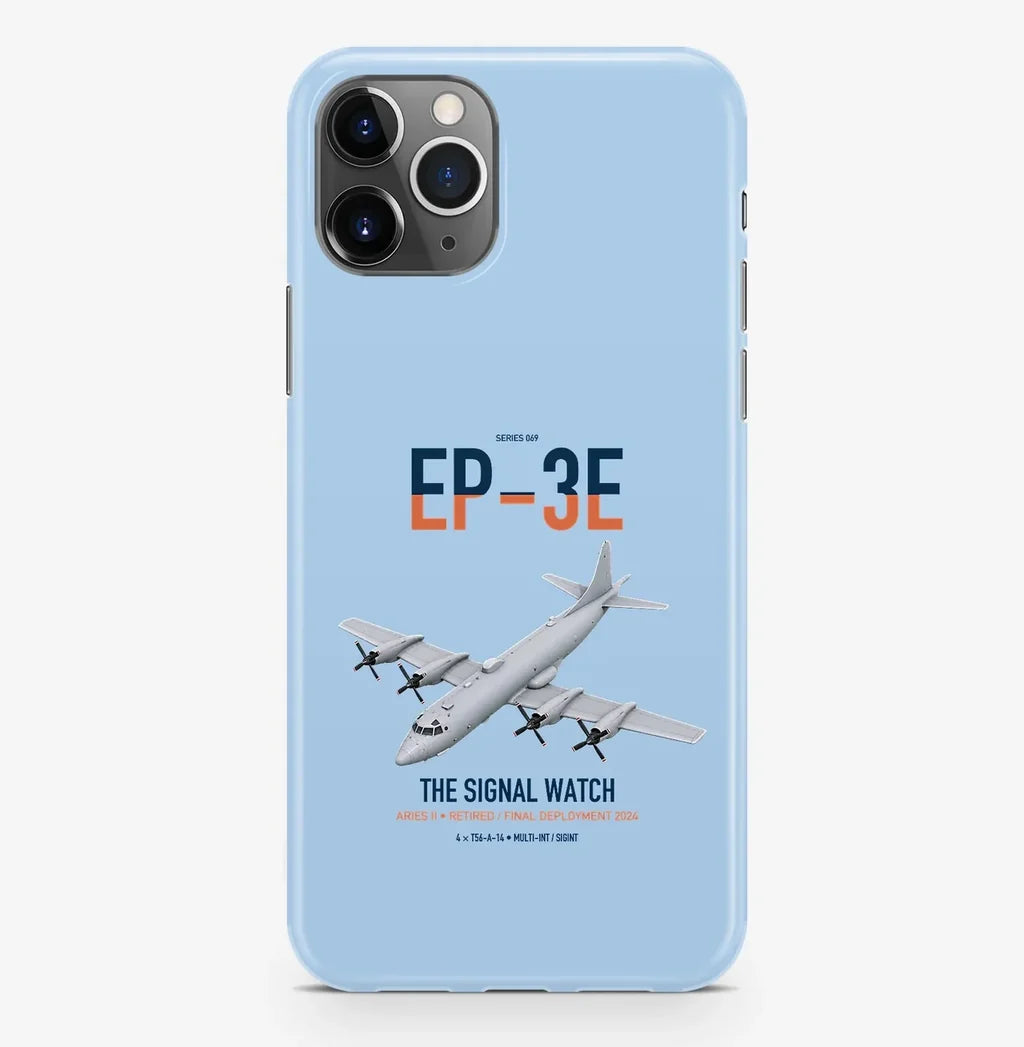 EP-3E ARIES II design on light blue magsafe iphone case, for iPhone Pro Max