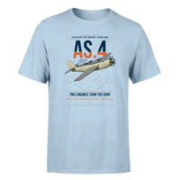 Thumbnail for Fairey Gannet AS.4 design on light blue t-shirt, single-side print
