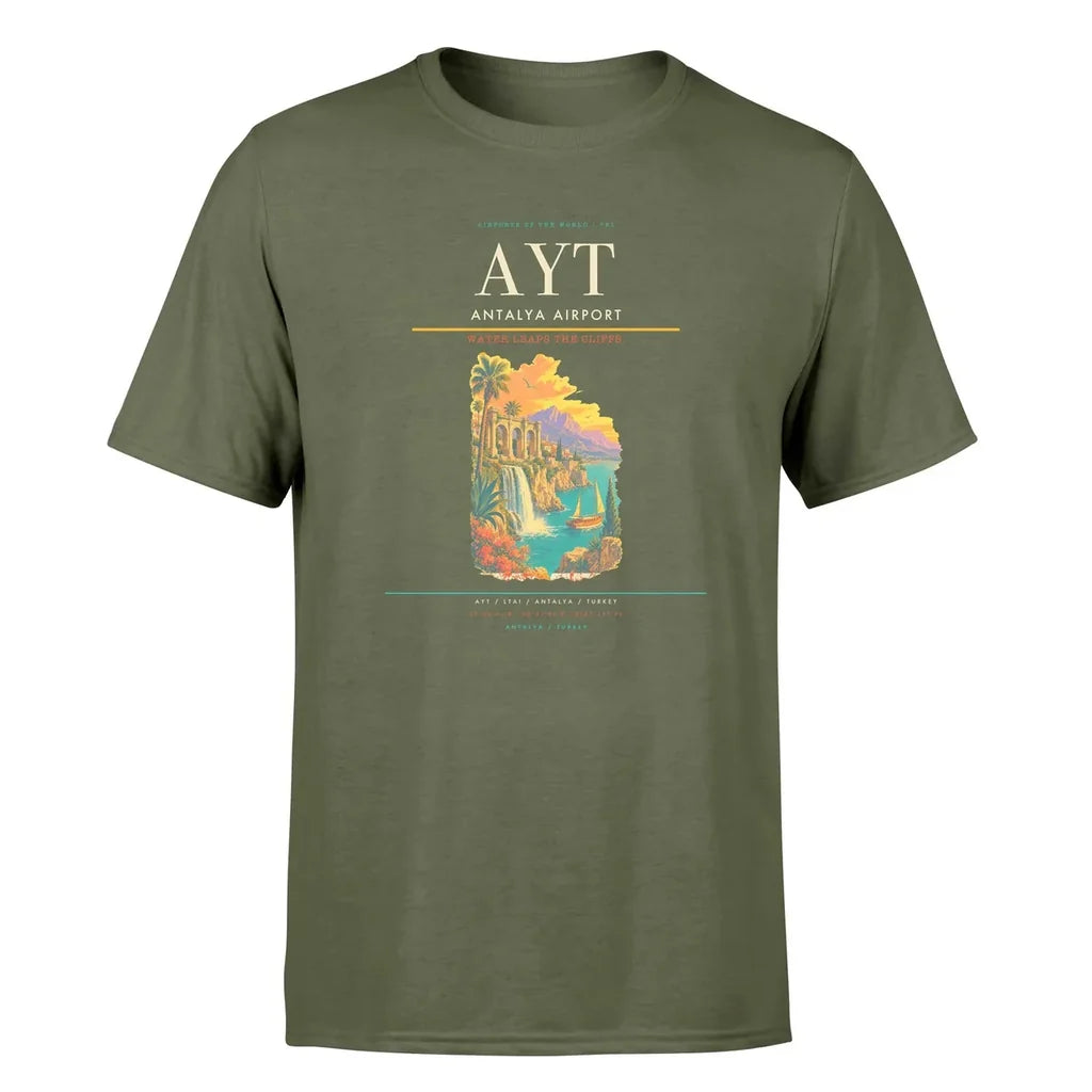 Antalya Airport (AYT) Premium T-Shirt Green Army