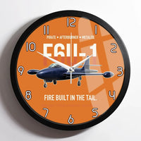 Thumbnail for F6U-1 Pirate Fire Built in the Tail design on orange framed wall clock