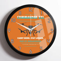 Thumbnail for Draganfly Commander 3XL design on orange framed wall clock