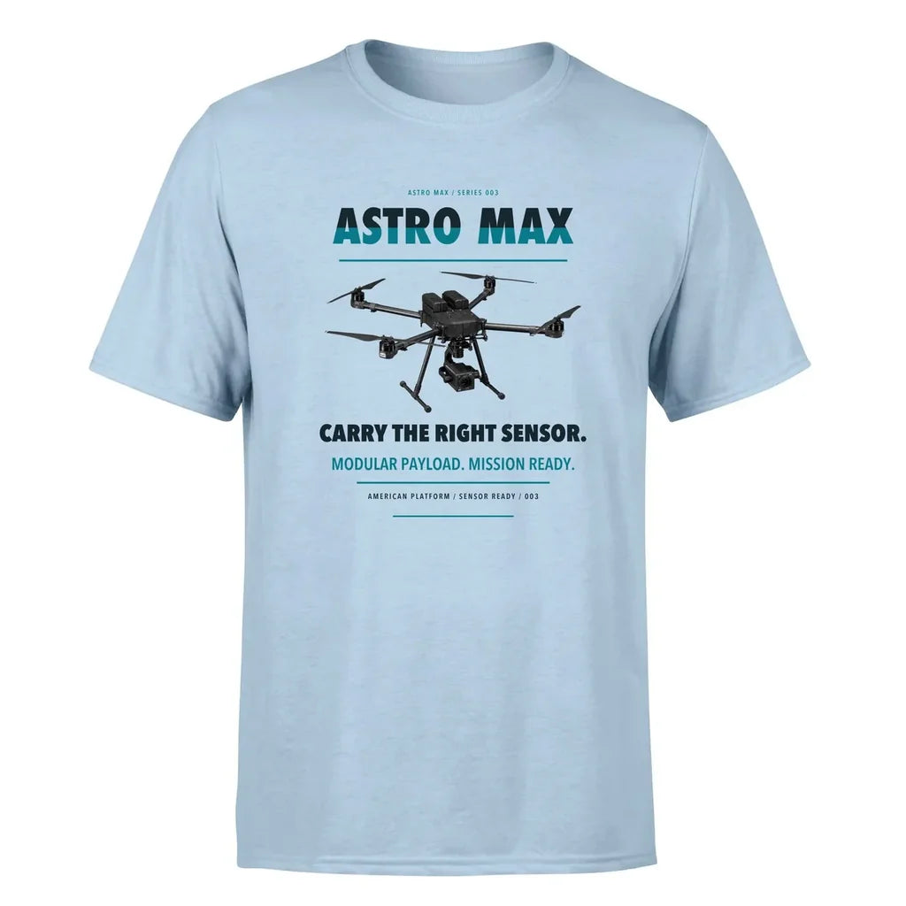 Freefly Astro Max design on light blue single side