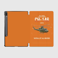 Thumbnail for Bell Canada CH-146 Griffon design on orange samsung tablet tablet case