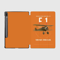 Thumbnail for Sopwith Camel F.1 design on orange samsung tablet tablet case