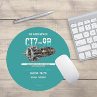 Thumbnail for CT7-9B design on turquoise round mouse pad