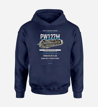 Thumbnail for PW127M design on navy blue hoodie single side