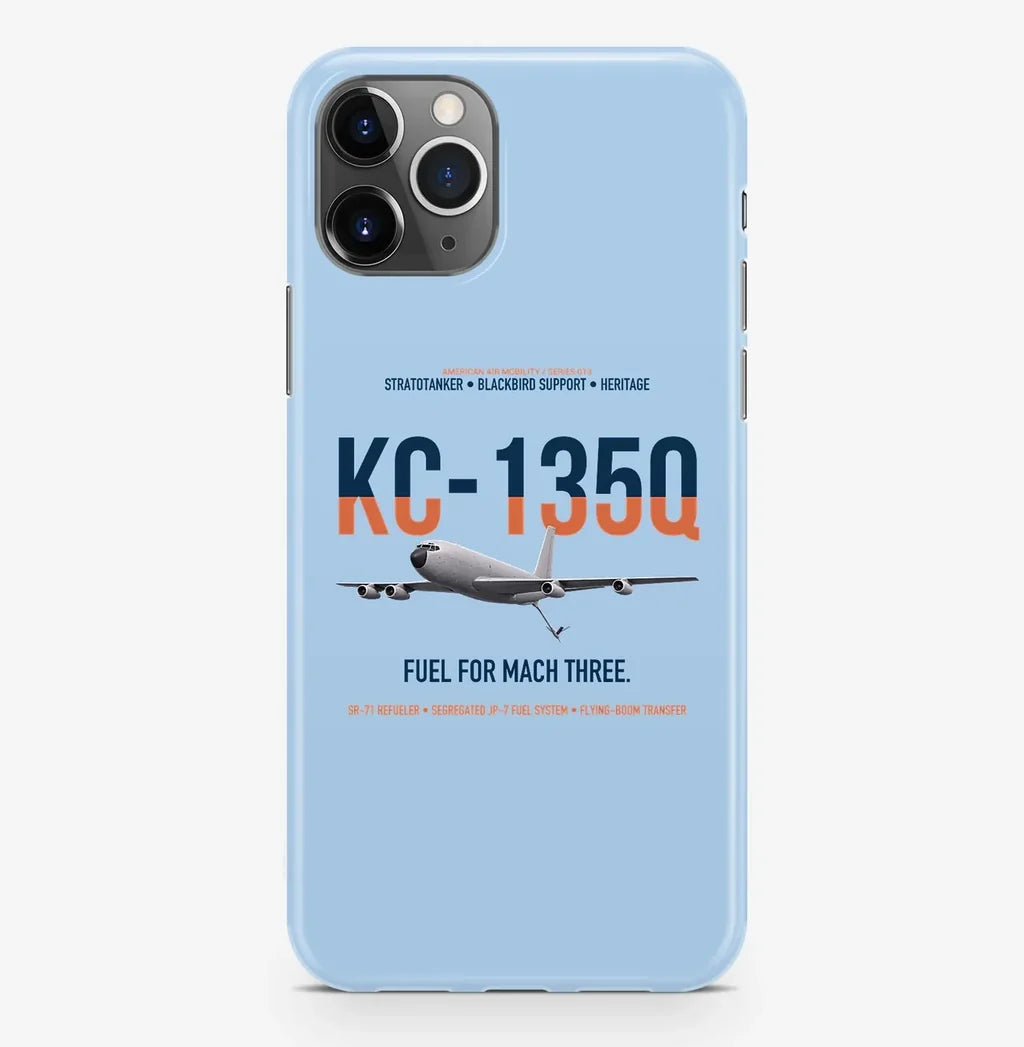 KC-135Q Blackbird Tanker design on light blue magsafe iphone case, for iPhone Pro Max