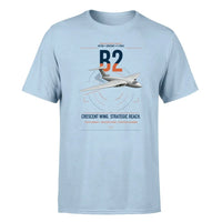Thumbnail for Handley Page Victor B2 design on light blue t-shirt, single-side print