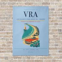 Thumbnail for Juan Gualberto Gómez Airport VRA — Varadero vertical canvas print - no frame - light blue background