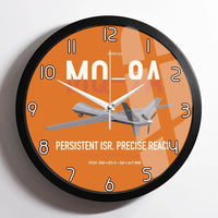 Thumbnail for MQ-9A Reaper design on orange framed wall clock