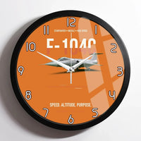 Thumbnail for F-104C Starfighter Speed In A Straight Line design on orange framed wall clock