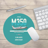 Thumbnail for Piper M350 design on turquoise round mouse pad