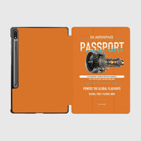 Thumbnail for PASSPORT design on orange samsung tablet tablet case
