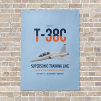 Thumbnail for T-38C Talon vertical canvas print - no frame - light blue background
