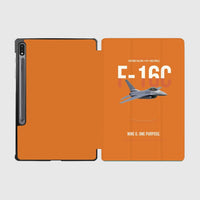Thumbnail for F-16C Fighting Falcon Nine G One Purpose design on orange samsung tablet tablet case