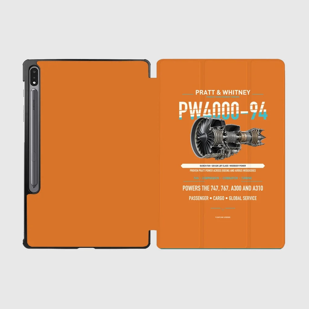 PW4000-94 design on orange samsung tablet tablet case