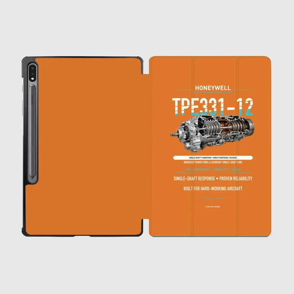 TPE331-12 design on orange samsung tablet tablet case