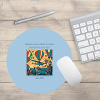 Thumbnail for VINTAGE G4394 - The Balloon Festival Dawn - Designed Mouse Pads design on lightblue round