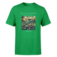 Thumbnail for VINTAGE G4077 - The Canal Stopover - Premium T-Shirt design on green premium t shirt