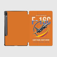 Thumbnail for F-16C Fighting Falcon design on orange samsung tablet tablet case