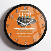 Thumbnail for TFE731 design on orange framed wall clock