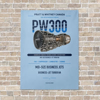Thumbnail for PW300 vertical canvas print - no frame - light blue background