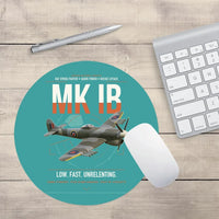 Thumbnail for Hawker Typhoon Mk IB design on turquoise round mouse pad