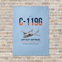 Thumbnail for C-119G Flying Boxcar vertical canvas print - no frame - light blue background